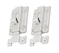 HEALLILY 2pcs Degree Latch Stainless Steel Security Door Lock with Sliding Barrel Bolt for Doors and Windows, Quick Locking and Unlocking Fence and Cupboard Latch Bolt for Enhanced Safety