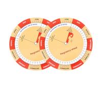 HEALLILY 2pcs Fetal Development Chart Pregnancy Guide Colorful Paper Providing Essential Information and Convenient Tracking Present for Expectant Mothers