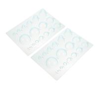 HEALLILY 2pcs Half Ball Quilling Board Paper Craft Tool Plastic Dome Mold for Making 3D Quilling Paper Models Suitable for Learners and Professionals