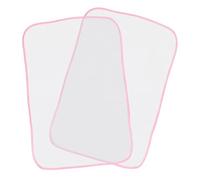 HEALLILY 2pcs Heat Resistant Ironing Protective Pads Mesh Design Easy to Clean Ironing Board Cloths for Home Use Pink 90x40cm