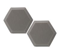 HEALLILY 2pcs Hexagon Soundproof Wall Panels Sponge Acoustic Sound Absorption Mats for Indoor Use with Easy Installation for Studio Recording and Live Streaming Rooms