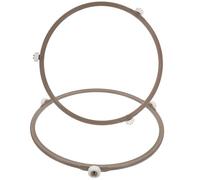 HEALLILY 2pcs Microwave Turntable Rings Plastic Wheel Roller Ring for Food Rotation and Rapid Heating Home Use Replacement Accessory