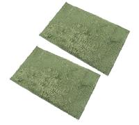 HEALLILY 2pcs Moss Reptile Carpet Mat 40x25cm for Tortoise Habitat Terrarium Bedding Moisture Retention Lizard and Amphibian Substrate Pads