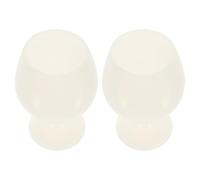 HEALLILY 2pcs Multi-Function Silicone Wine Goblets Easy to Clean Reusable Drinking Cups for Restaurant and Family Gathering Use