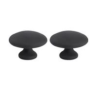 HEALLILY 2pcs Mushroom Massage Stones Hot Stone Warmer Lava Basalt Bian Stone Hot Rock Guasha Tools Volcanic Stones SPA for Professional or Home spa, Relaxing, Healing, Pain Relief