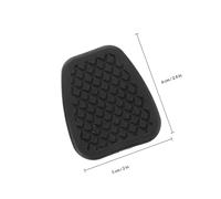 HEALLILY 2pcs Pedal Cover Pedal Pad Replacement for Black Sturdy Rubber Material Antislip Design Easy Installation Car Interior Accessories