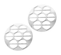 HEALLILY 2pcs Pelmeni Dumpling Maker Mold with 14 Holes, Aluminum Alloy Kitchen Tool, Easy to Clean and Efficient for Homemade Dumplings in Kitchen