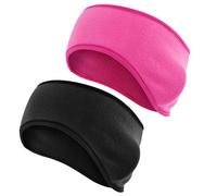 HEALLILY 2pcs Polar Fleece Headband Ear Protection Warm Windproof Headwear Sweat Absorbing for Outdoor Sports in Winter