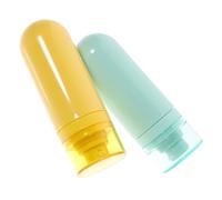 HEALLILY 2pcs Portable Lotion Dispenser Bottles Refillable Travel Containers for Creams Moisturizers Hand Soaps Practical Small Squeeze Bottles for Toiletries Packing