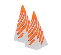 HEALLILY 2Pcs Printed Spiral Cone Fidget Pass Through Pyramid Desk Decoration Artistic Impossible Pyramid Sculpture for Home Office Decor Elegant Fidgeting Spike Ornaments