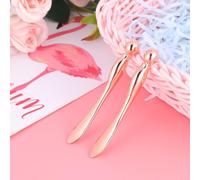 HEALLILY 2pcs Rose Gold Eye Massage Sticks Alloy Facial Beauty Rollers with Dual-ended Design for Eye Cream Application Puffiness Reduction and Skin Care Tool for Women