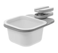 HEALLILY 2pcs Rotatable Clip-on Mini Garbage Can 6.29x5.11x3.14in Abs Practical Trash Can Simple Look Design for Organizing Your Desk and Keeping Your Dining Table Clean