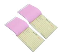 HEALLILY 2pcs Small Receipt Booklet Invoice Pad Payment Receipt Book Consecutively Numbered for Donations Notary Services Small Business Use