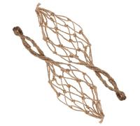 HEALLILY 2pcs Vintage Twine Rope Wine Jar Carrier Net Bag Handmade Wine Bottle Travel Carrier for Home Bar Restaurant Use