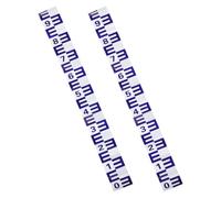 HEALLILY 2pcs Water Level Ruler Stickers Self Adhesive Water Gauge Level Stickers Blue 1m Scale Reflective Design for Boat Tide Observation