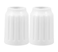 HEALLILY 2pcs White Plastic Electric Fan Parts Standing Fan Support Rod Nut with Universal Compatibility and Firm Grip for Floor Accessories