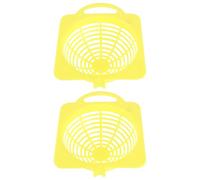 HEALLILY 2pcs Yellow Plastic Parrot Breeding Nests with Simple Shape Easy to Grasp and Enter Bird Nest Basins for Small Birds in Aviaries Or Cages Random Color