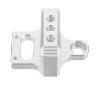 HEALLILY 3-Port Solenoid Valve Mounting Bracket CNC Billet Aluminum Alloy Compatible Boost Pressure Controller Silver Pneumatic Valve Holder for Industrial Hydraulic Equipment