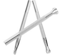 HEALLILY 3pcs Leather Stamping Tool Set Metal Stamp Punch Set Easy to Press into Leather Carve Designs Workmanship for Shoes DIY Art Lovers