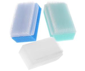 HEALLILY 3pcs Sensory Brush Sensory Processing Disorder ToddlerAutism Sponge Brush Infant Hair Scalp Brush Surgical Hands Scrub Brush