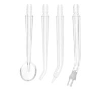 HEALLILY 4 Pcs Oral Irrigator Nozzles Replacement Dental Cleaner Accessories Water Flosser Tips for Effective Interdental Cleaning Portable Lightweight Design