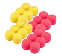 HEALLILY 4 Sets Hair Curler Sponge Balls Mushroom Hair Styling Rollers Soft Sponge Curlers for Women and Heatless Curling Red and Yellow