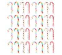 HEALLILY 40pcs Simulated Candy DIY Rainbow Candy Phone Case Decor Material Christmas Ornament DIY Accessory Phone Ornament Christmas Decor Supply Random Color