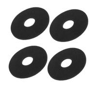 HEALLILY 4pcs Black Sponge Replacement Pads for Cocktail Salt Rimmer Tray and Glass Polishing, Easy Replacement and Quick Stain Removal, for Cocktails and Bars Accessories