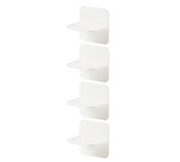 HEALLILY 4pcs Cabinet Stabiliser White Hips Anti-tip Fixing Accessory with 90-Degree Right Corner Design for Securing Table Tops and Shelving, Creative and Convenient Furniture Fixer