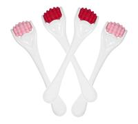 HEALLILY 4pcs Eye Massage Tool Silicone Face Massager Mini Facial Roller with Smooth Surface and Unique Shape, Conforms to Human Mechanics, for Face and Eye Relaxation