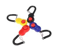 HEALLILY 4pcs Pet Training Sound Signal Set with Elastic Ring and Wrist Strap Professional Scientific Design for Dogs and Cats Obedience Tool for Bark Control Sit Fetch Shake