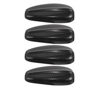 HEALLILY 4pcs Shark Fin Rooftop Spoiler Roof Aerial Base for Suv and Truck, Black Abs Material, Highly Resistant to Deformation and Fading, Modern Sporty Decorative Car Roof Decoration