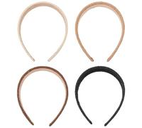 HEALLILY 4pcs Simple Plastic Hairbands for Women with Rattan Style, Prevent Hair from Being Scattered, Unique and Generous Design, Headwear for Daily Use Color Color