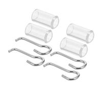 HEALLILY 4pcs Window Blind Hooks Replacement Kit for Horizontal Blinds, Stainless Steel and Plastic Material, Easy Installation and Designed for Stability, Suitable for Home and Interior