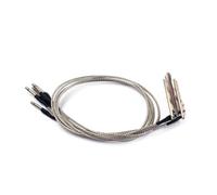 HEALLILY 5 Pcs Piezo Pickup Stick Bars with Wire for Cigar Box and Folk Guitar, Silver Colour, No Noise Feature, Easy to Mount the Saddle, Plug Diameter 2.5mm, for Acoustic Guitar