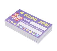 HEALLILY 50 Sheets Punch Cards for Classroom Behaviour Management Incentive Reward Cards with Vibrant Cartoon Designs Easy to Use Suitable for Teachers at Home Or Classroom