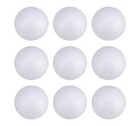 HEALLILY 50pcs Foam Craft Balls - Smooth Round Polystyrene Balls for DIY Modeling Art Projects & Christmas Decoration (Solid 5cm)
