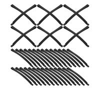 HEALLILY 50pcs Metal Hair Clips for Women Sturdy Black Bobby Pins DIY Hair Accessories and Easy to Decorate