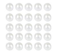 HEALLILY 50pcs Round Shape Colored Pearl Buckles 10l Creative Abs Buttons Easy to Install and Detach for Clothing Decorative Use and DIY Making