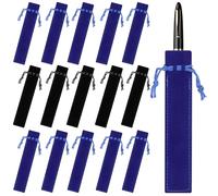 HEALLILY 50pcs Small Pen Pouches Ballpoint Pen Pouch Drawstring Velour Material Protect from Scratches and Abrasions Assorted Color for Office and Outdoor Travel