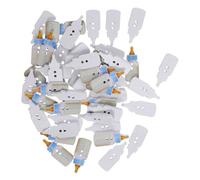 HEALLILY 50pcs Wooden Bottle Buttons for Sewing DIY Crafts Double-Hole Wood Buttons for Clothes Decoration for Handmade Garments