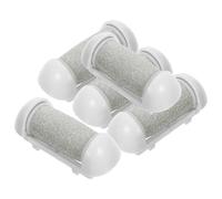 HEALLILY 5pcs Foot File Replacement Roller Heads for Pedicure Tool, Easy to Remove Dead Skin, Plastic Material, Widely Compatible Feet Scrubber for Hard Skin Callus Removal