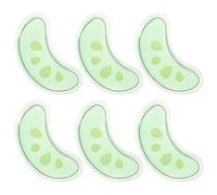 HEALLILY 6 Pairs under Eye Pads Cooling Gel Mask for Natural Double Eyelid Enhancement and Rapid Eye Puffiness Relief Plastic Material Green Colour Suitable for Resting at Home Or Work