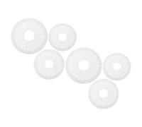 HEALLILY 6pcs Badge Button Ornament Ribbon Flower Making Tool Rosette Making Board Plastic Stable Material Support Easy Pleat Creation White for Studio Creating Boutonnieres
