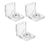 HEALLILY 6pcs Blusher Sub Package Tray Portable Eyeshadow Box 1.65x1.65x0.59in Plastic with Lid Makeup Outdoor Use