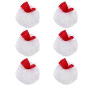 HEALLILY 6pcs Makeup Puff Fluffy Powder Puff round Loose Powder Applicator for Face Blush Foundation Use Makeup Applicator Keeping Skin Dry Comfortable