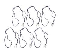 HEALLILY 6pcs Mitten Clips with Anti-lost String for Ski Gloves, Nylon Material and Increased Insulation, for Skiing and Outdoor Winter Activities