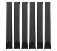 HEALLILY 6Pcs Piano Keytops Replacement Set with 1 Matte Black Key Universal Plastic Piano Keys Repair Accessories and