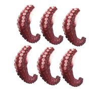 HEALLILY 6pcs Realistic Fake Octopus Arms Decorative Model for Home Parties Underwater Photo Props Easy to Handle No Maintenance Required Enhances Space with Unique Sea Creature Claw Decor