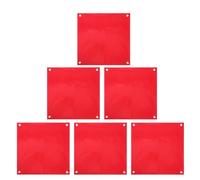 HEALLILY 6pcs Red Traffic Director Flags with Comfortable Grip and Quick Installation, Pvc Material Warning Flags for Trucks and Vehicle Safety in Construction and Roadwork